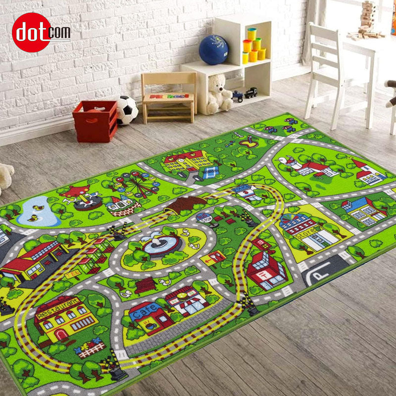 Customized Track Cartoon Game Educational Carpet Bedroom Living Room Non-slip Bedside Carpet Floor Mat Children's Decorative Blanket