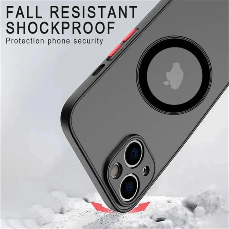 Suitable For Iphone14 Mobile Phone Case Magnetic Wireless Charging Skin Feel 13promax Apple 12 All-inclusive 11 Premium Feel