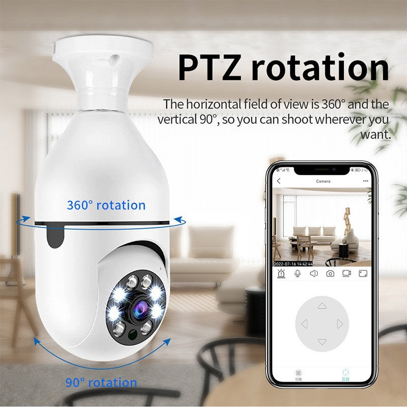 E27 Smart High-definition Night Vision Surveillance Sports Camera 1080p Hd Camera Head
