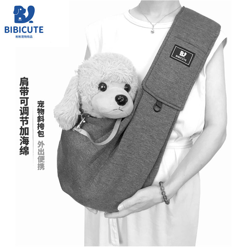 Pet Backpack Korean Pet Bag Single Shoulder Crossbody Portable Teddy Pomeranian Cat Pet Cat Bag