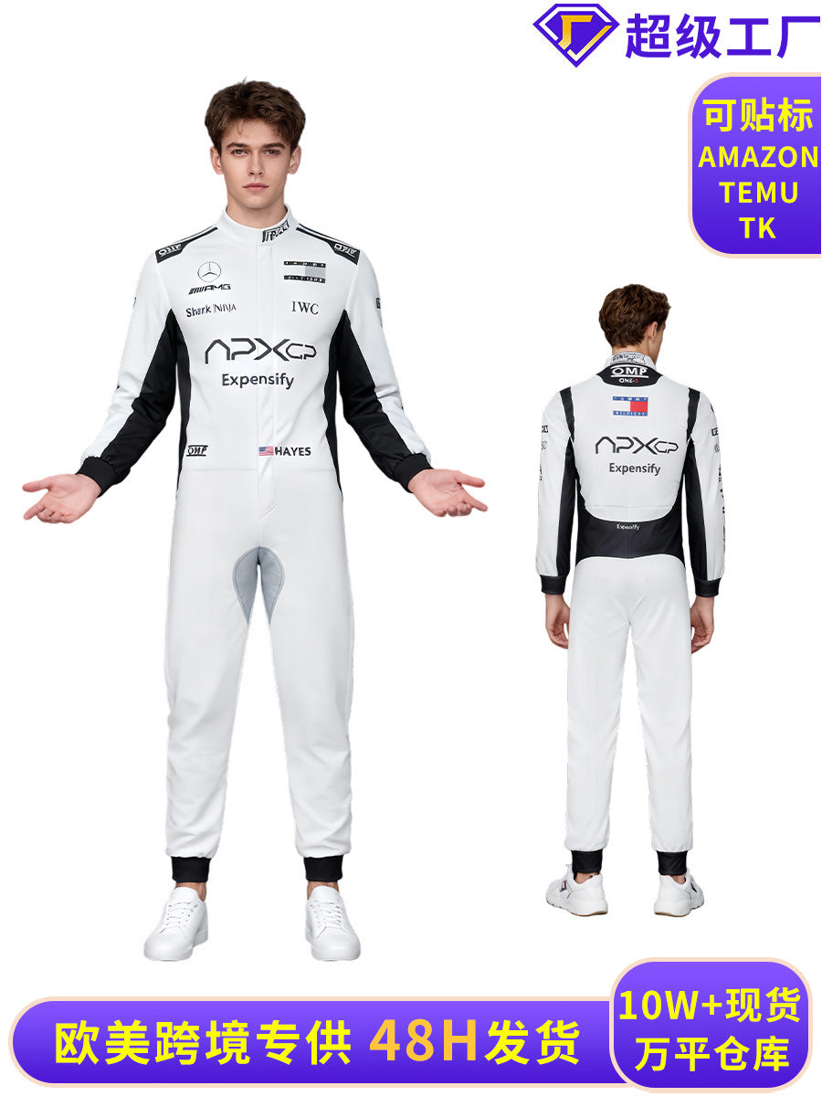 F1 Formula Racing Suit Cosplay Costume APXGP Jumpsuit Adult Racing Driver Dino Sentai Cos Suit