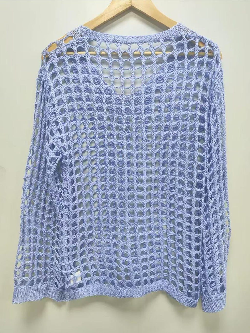 Knitted Sweater For Women Spring And Summer Beach Cover-up Top