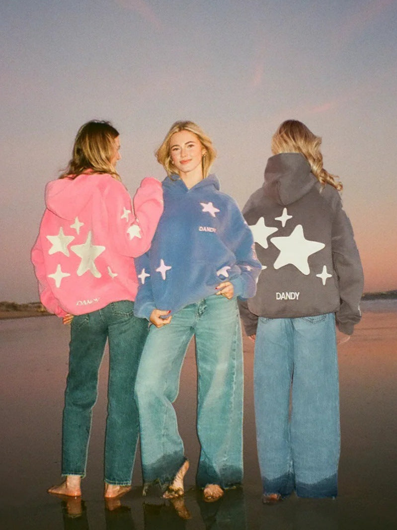 Polyester Embroidered Sweatshirt For Women