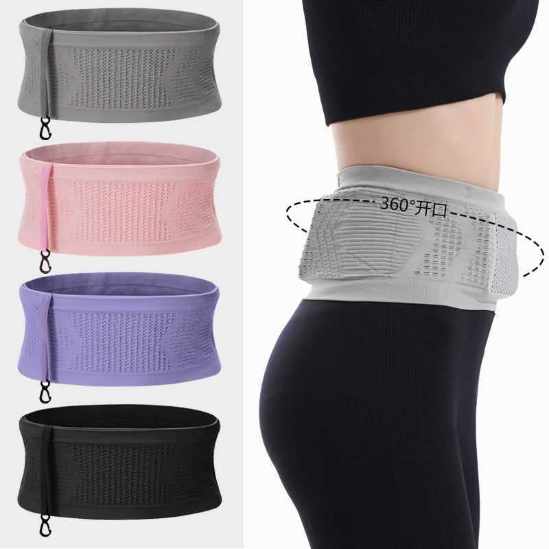 New Sports Waist Bag Large Capacity Men And Women Outdoor Running Riding Multi-functional Waist Bag Breathable Anti-slip Belt Hook