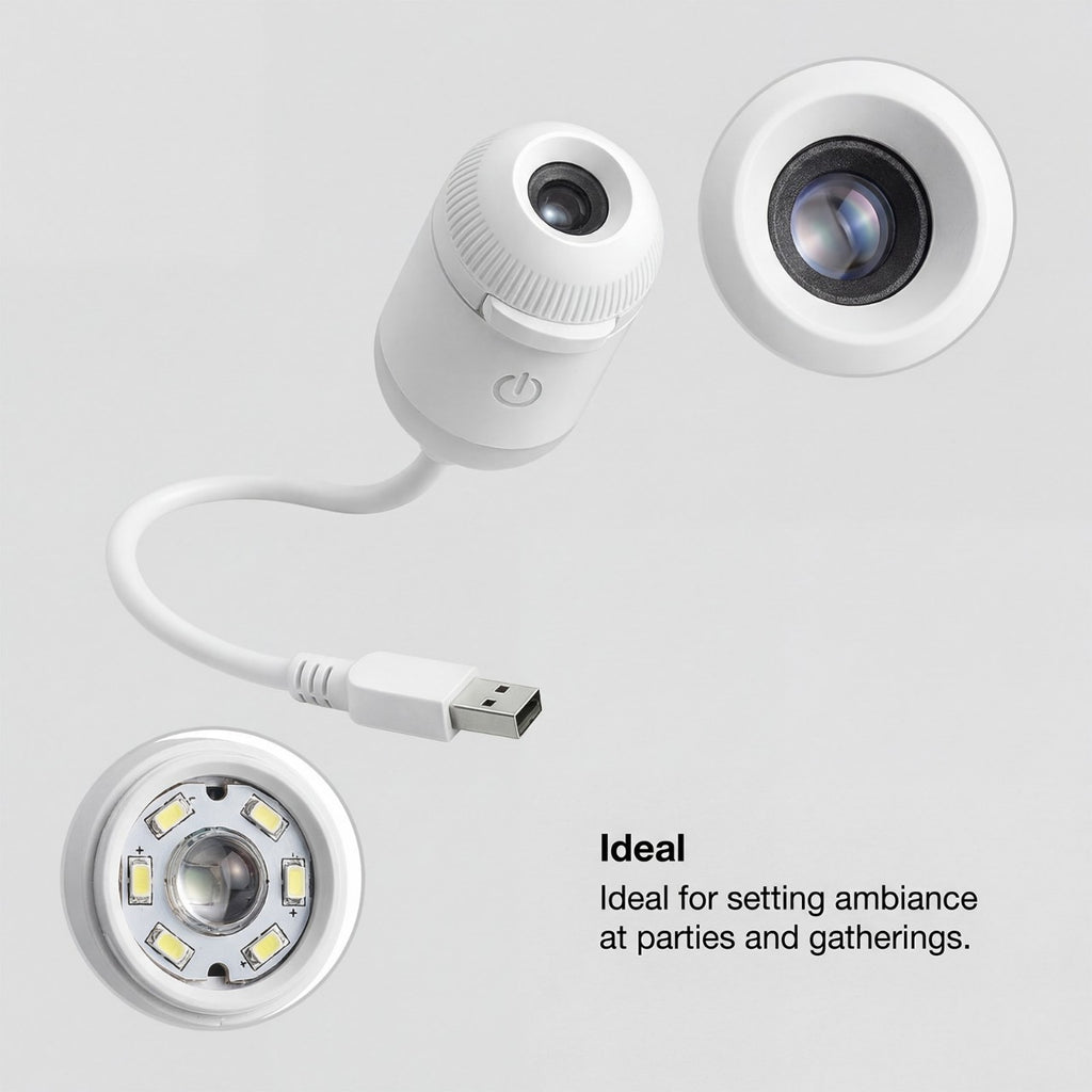 Kitty Eagle USB Projection Night Light Breastfeeding Atmosphere Light Wiring-free Projection Light Car Starry Sky Full Of Stars