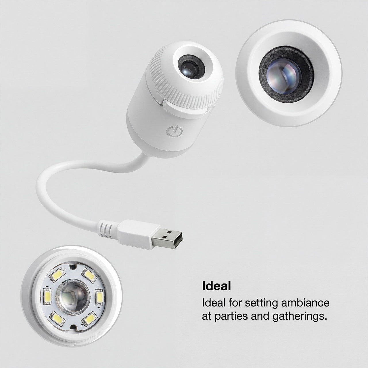 Kitty Eagle USB Projection Night Light Breastfeeding Atmosphere Light Wiring-free Projection Light Car Starry Sky Full Of Stars