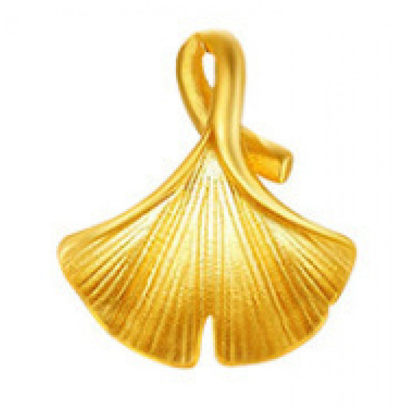 3D Hard Gold Pendant Necklace with Gift Box