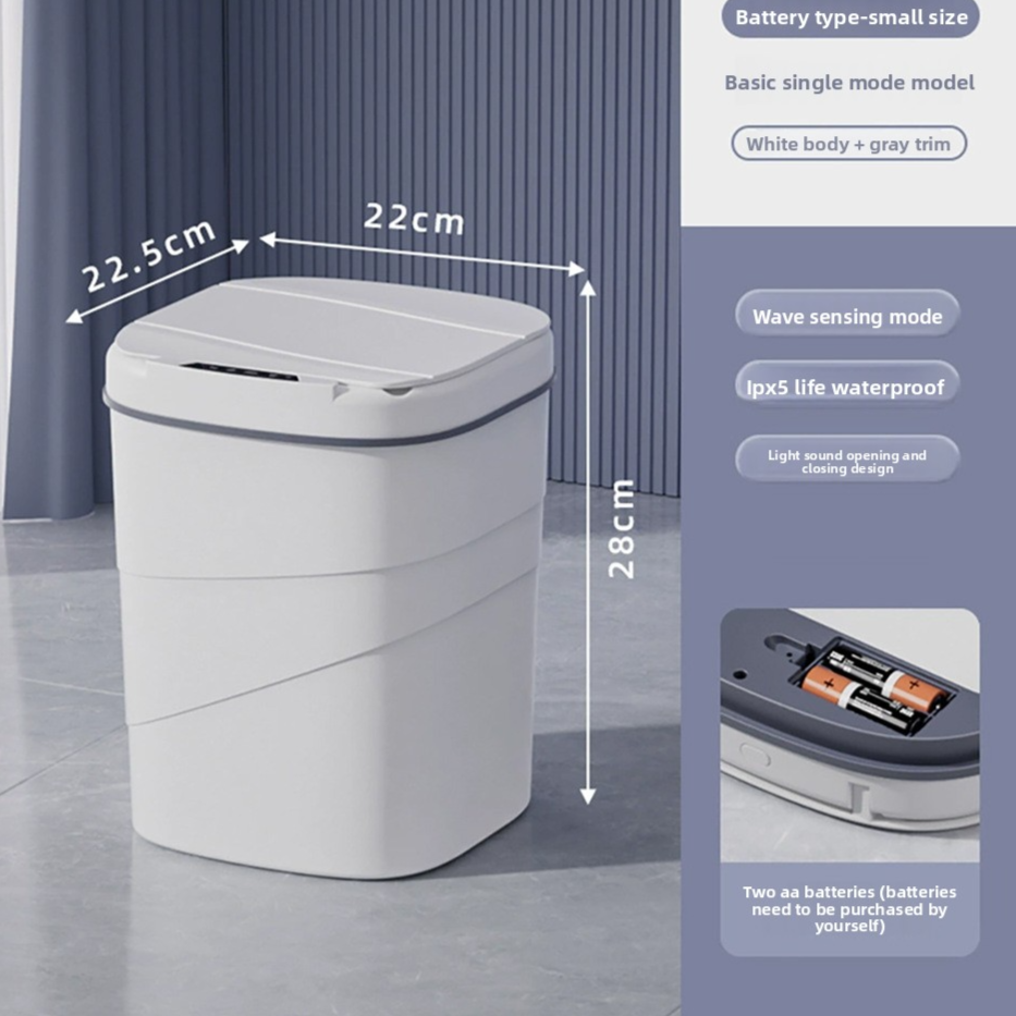 Smart Sensor Trash Can with Night Light