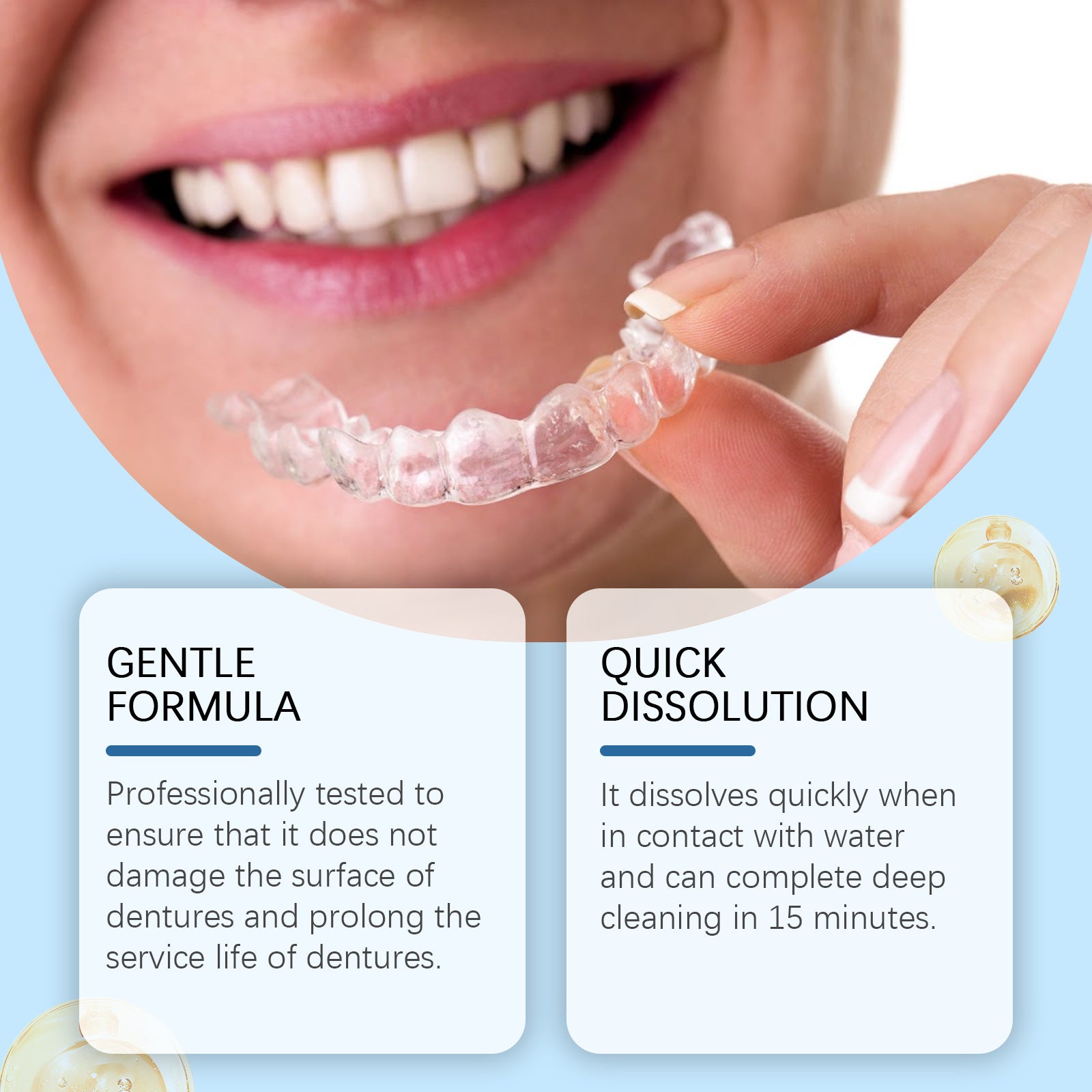 Denture Cleaning Effervescent Tablets