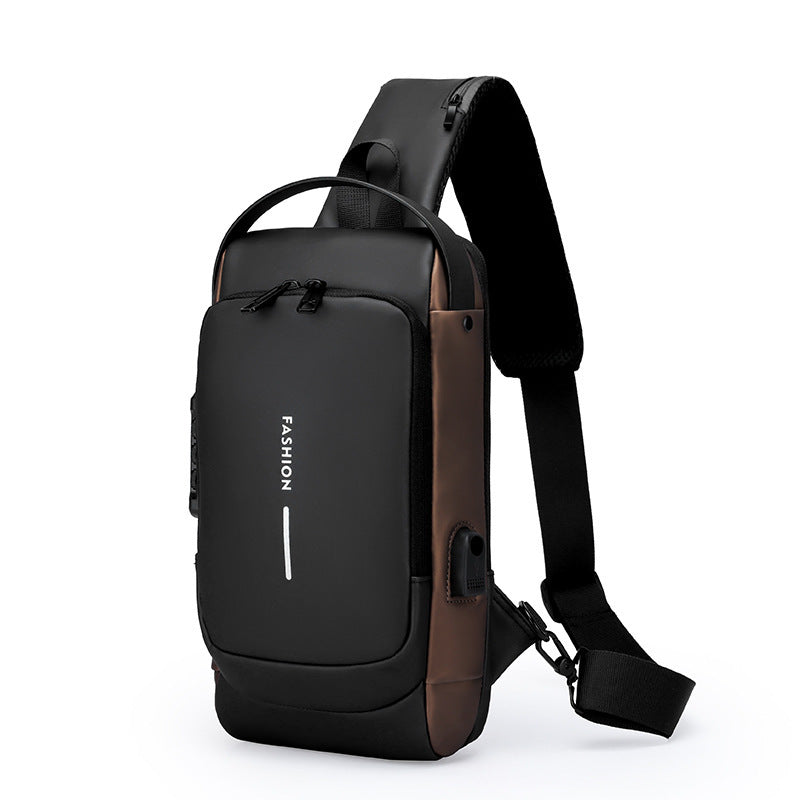 Password Lock Waterproof Chest Bag