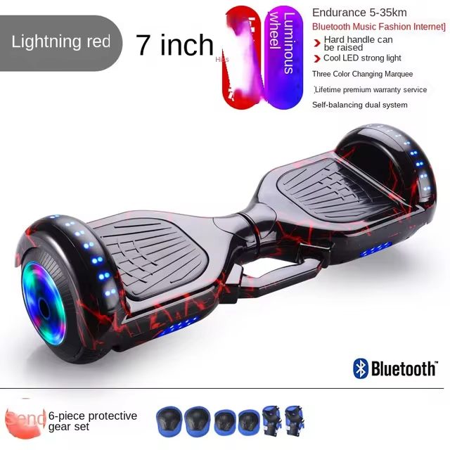 Adult Electric Self-balancing Swing Car 7-inch Children's Two-wheel Intelligent Electric Balance Car With Armrest