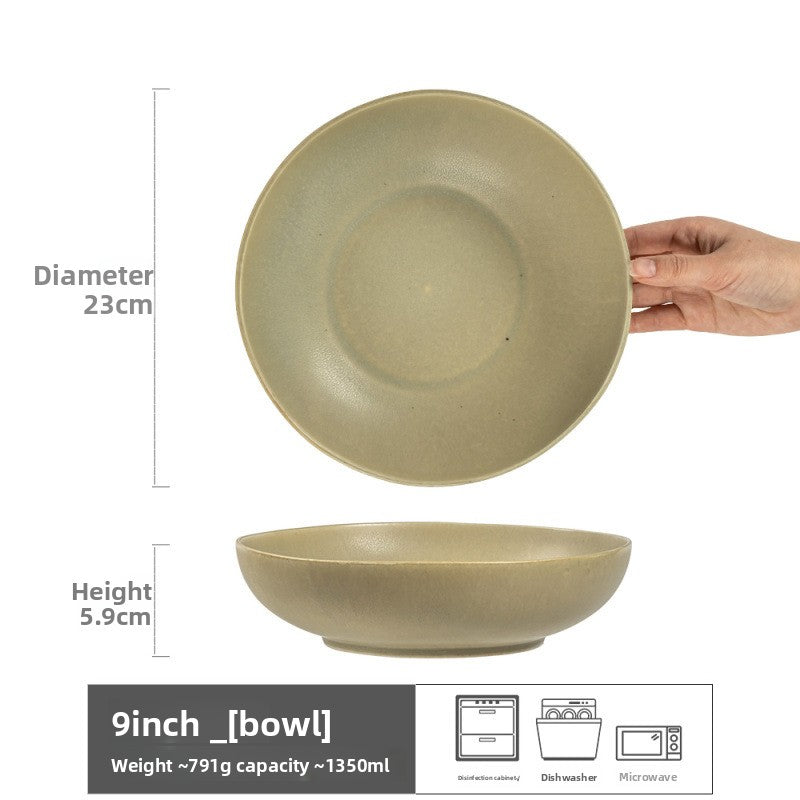 Retro Ceramic Salad Bowl Set