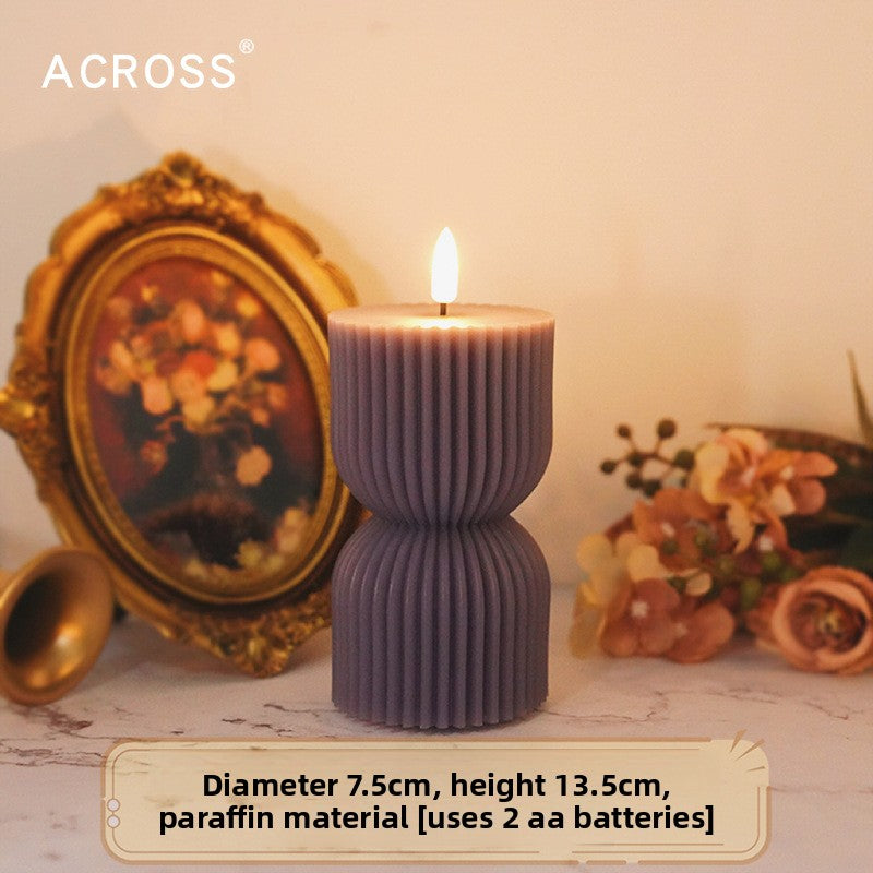 LED Electronic Candle Purple Decorative Lighting