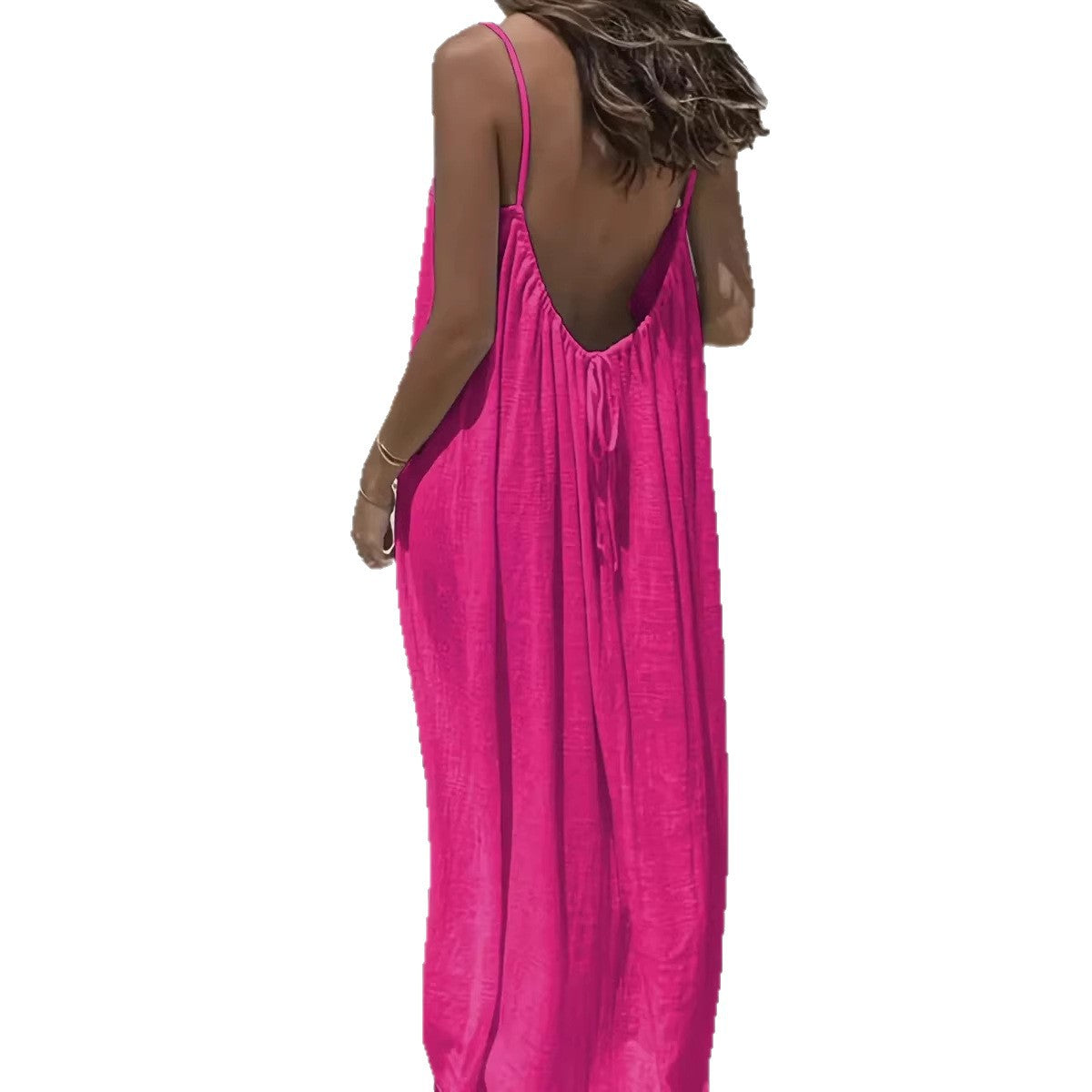Women's Backless Strap Loungewear Dress