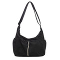 Pleated Nylon Crossbody Bag with Large Capacity
