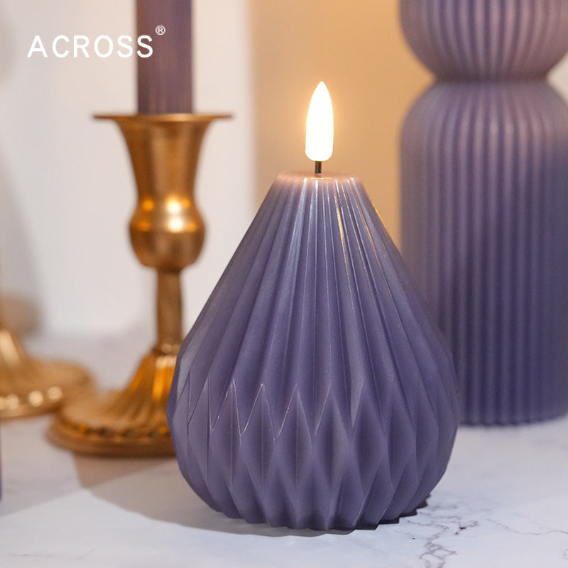 LED Electronic Candle Purple Decorative Lighting