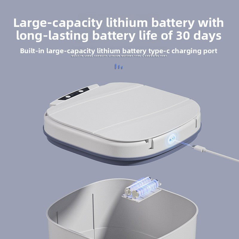 Smart Sensor Trash Can with Night Light
