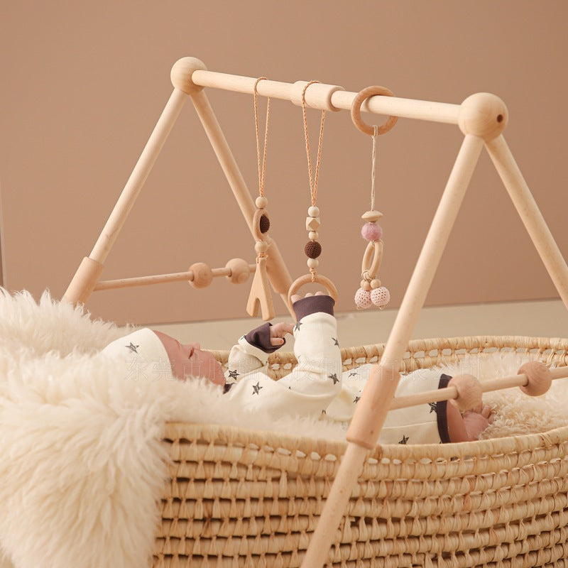 Adjustable Wooden Baby Fitness Gym