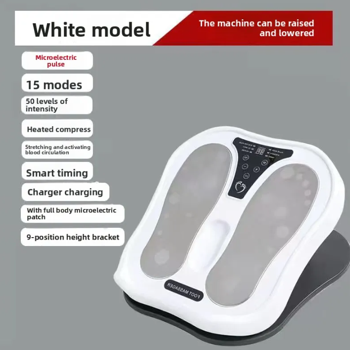 Heating Pulse Foot Massager with Stainless Steel Panel