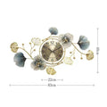 Chinese Style Ginkgo Leaf Wall Clock
