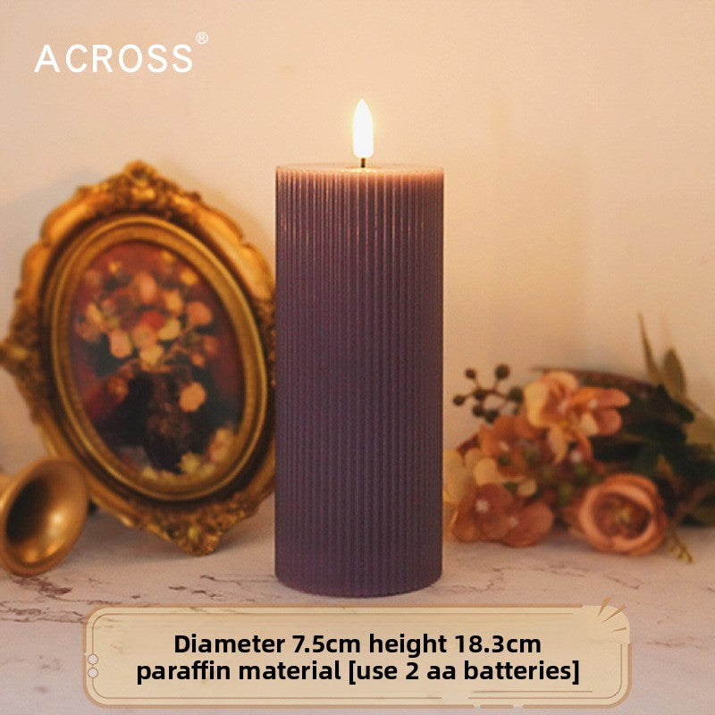 LED Electronic Candle Purple Decorative Lighting