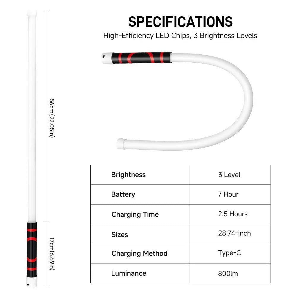 Bendable LED Flashlight Stick for Repairs