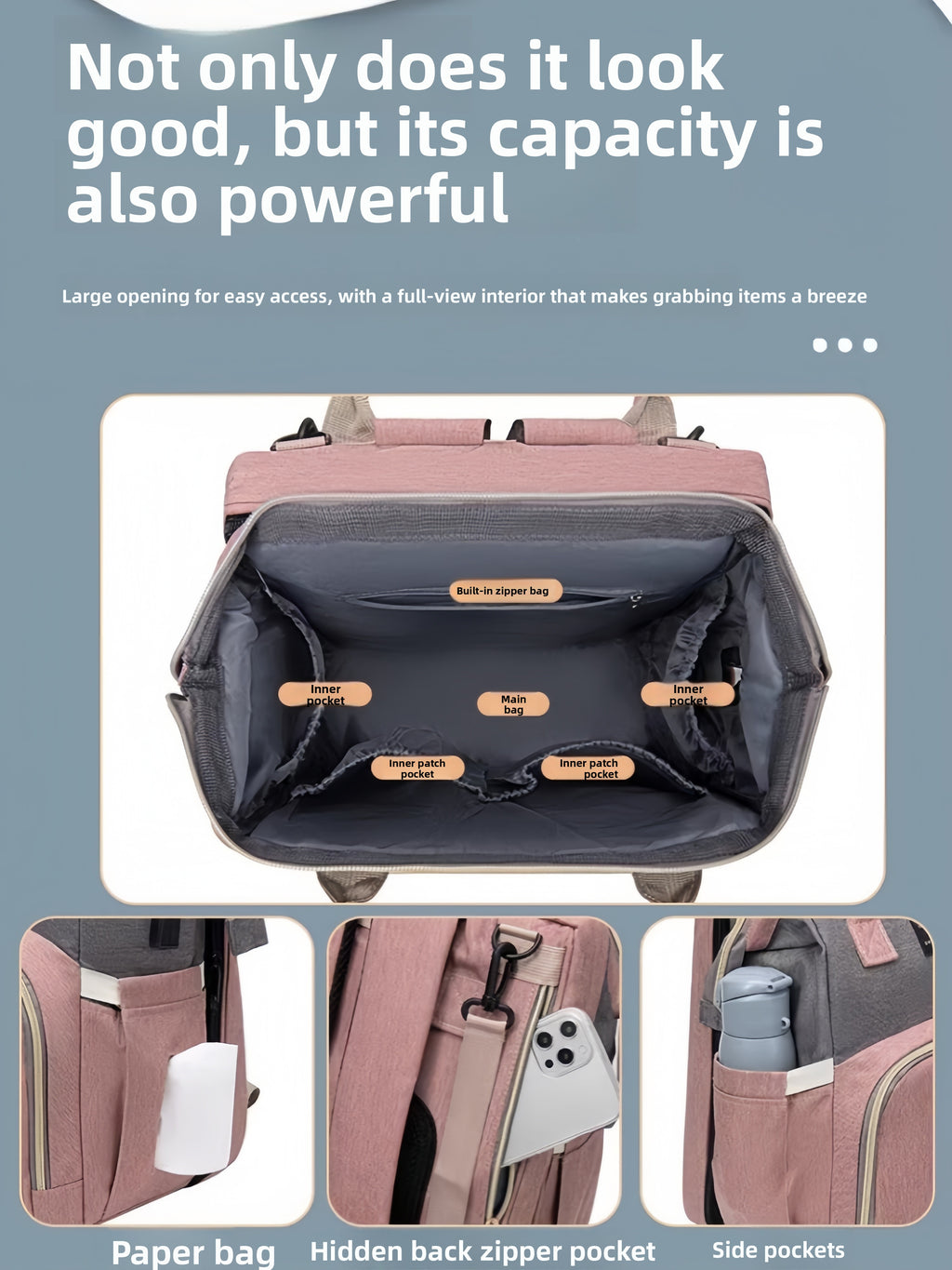 Multi-functional Mosquito-Repellent Foldable Travel Crib and Carry Bag