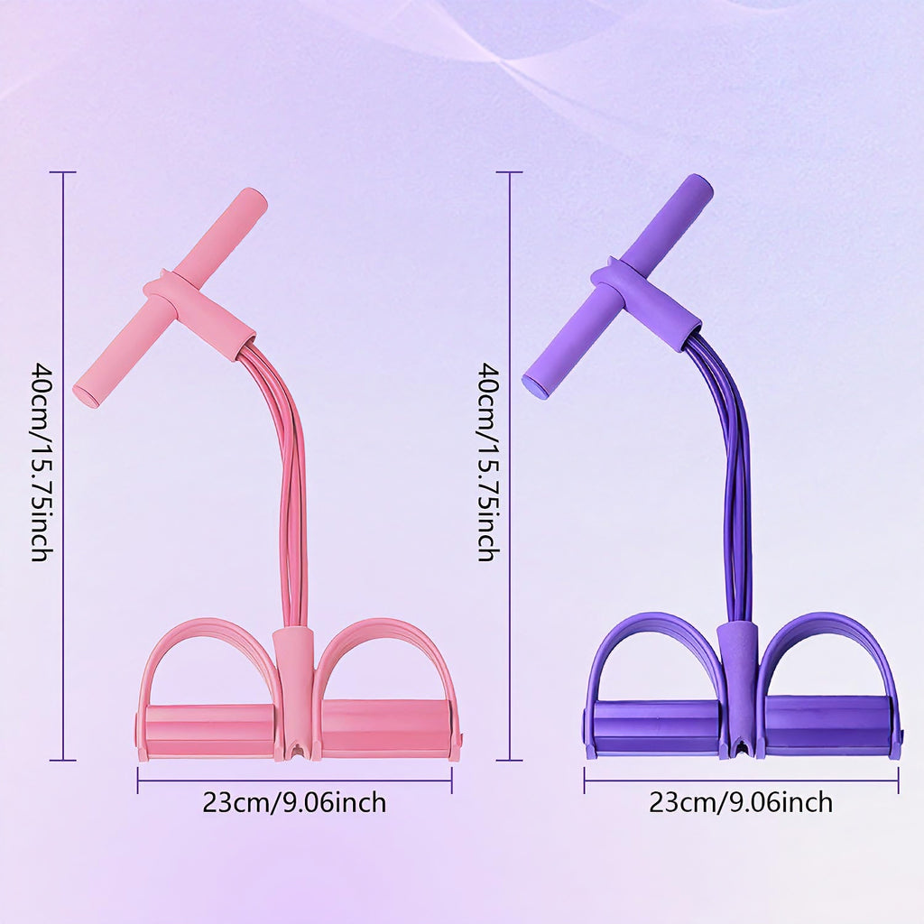 6-Tube Pedal Puller Resistance Rope, Foot Pedal Resistance Band, Yoga Elastic Exercise Bands, Stretching Slimming Training, Strength Exercise, Resistance Workout, Elast Compreh