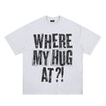 Distressed Letter Print Crew Neck T-Shirt
