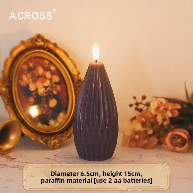 LED Electronic Candle Purple Decorative Lighting