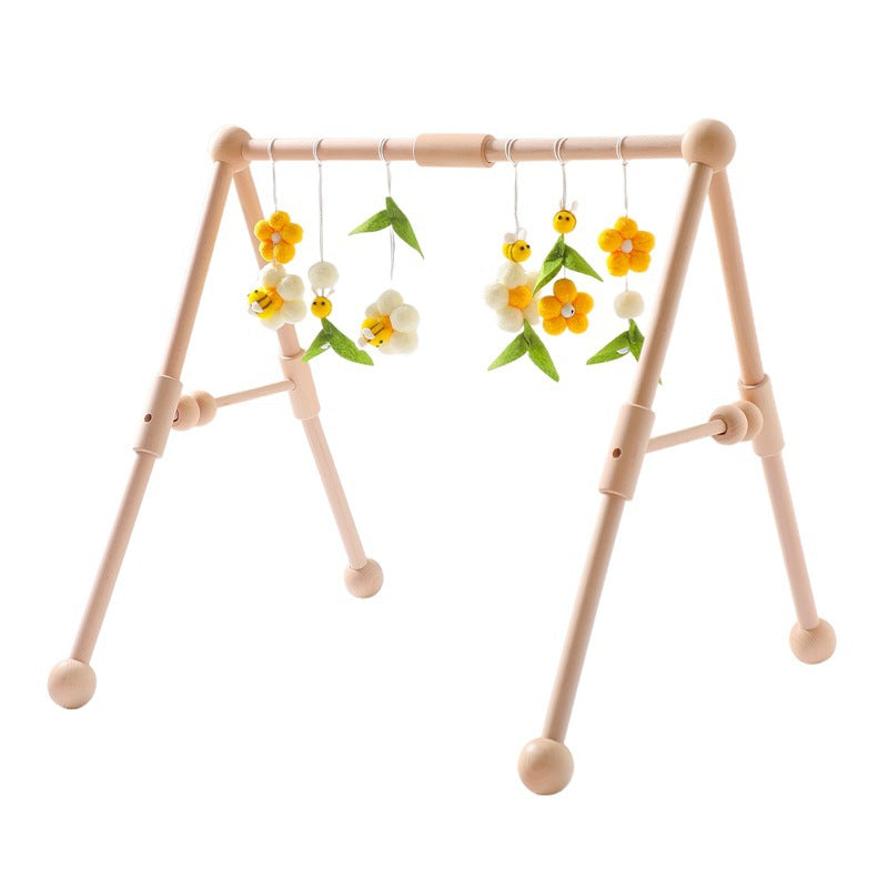 Adjustable Wooden Baby Fitness Gym