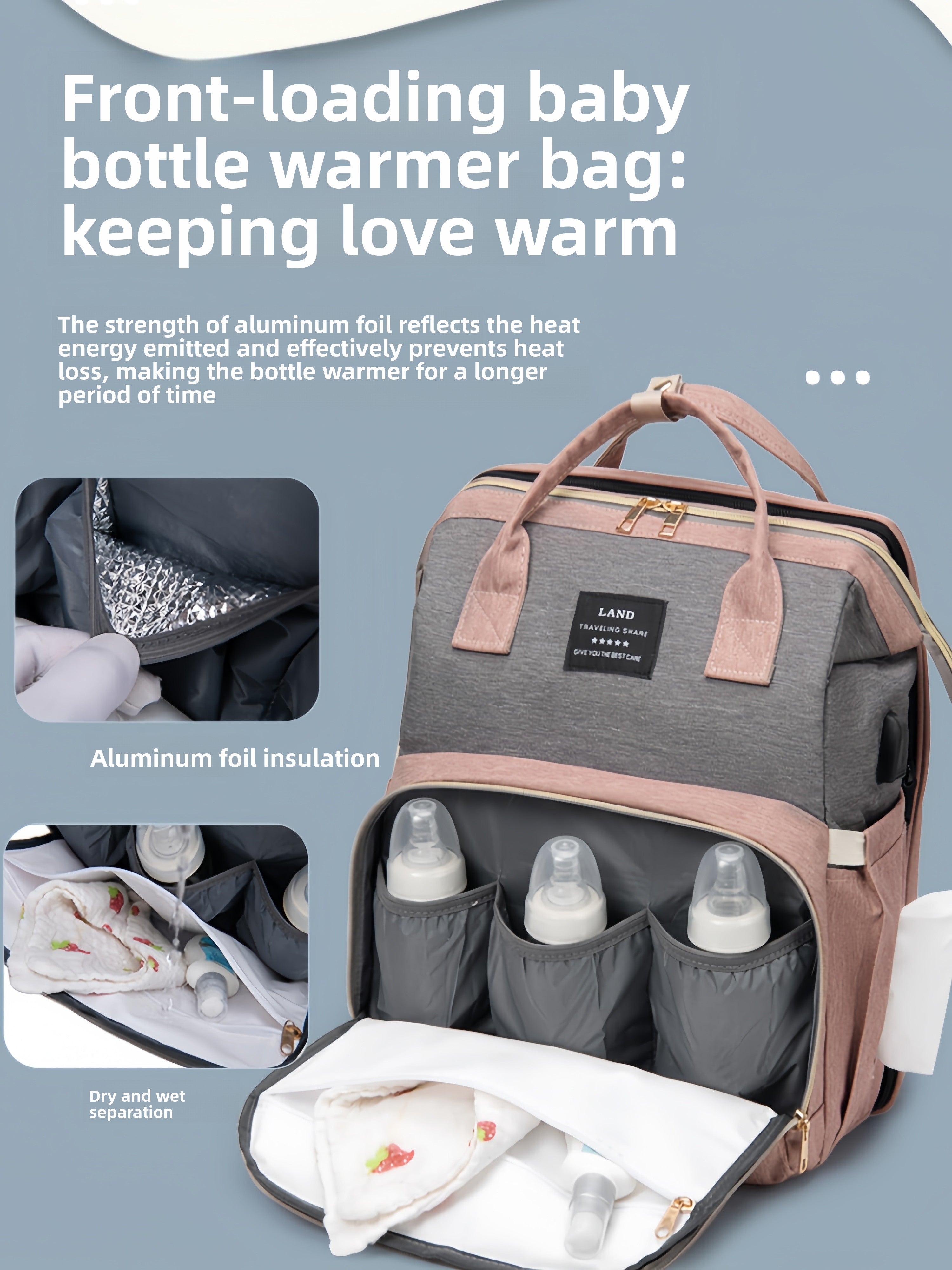 Multi-functional Mosquito-Repellent Foldable Travel Crib and Carry Bag