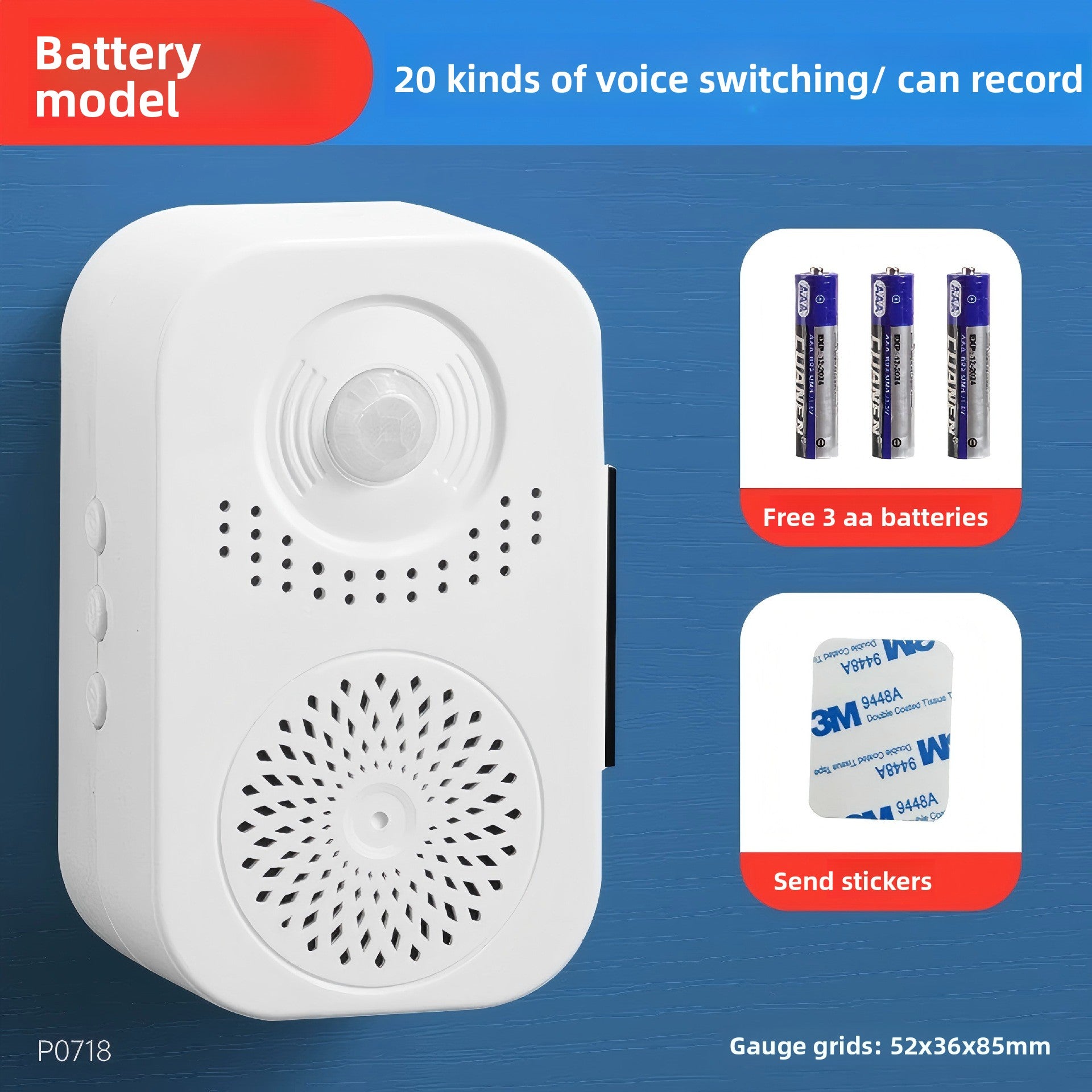 Induction Doorbell Voice Prompt Device