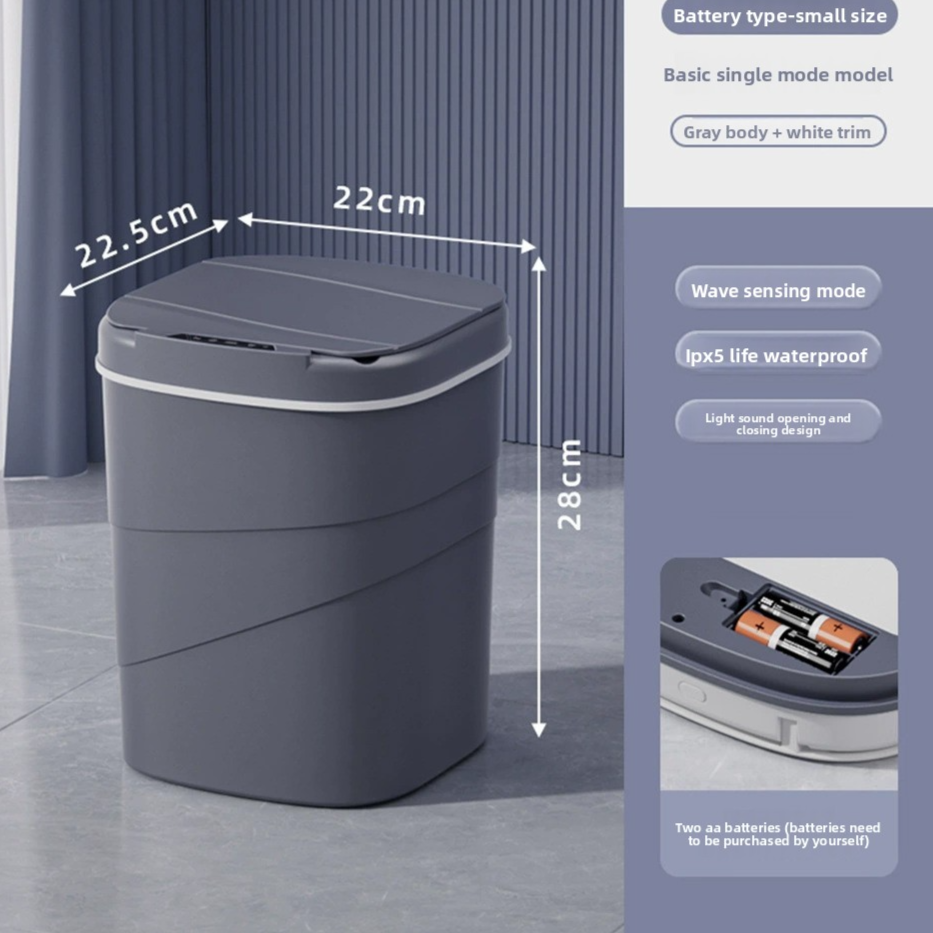 Smart Sensor Trash Can with Night Light