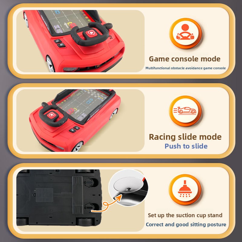 Racing Simulation Steering Wheel Educational Game Console